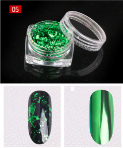 Pudra cu Efect de Oglinda Platinum F407-05 VERDE