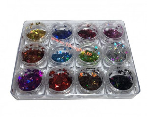 Decor Unghii Paiete Fluturi multicolor set 12 g1208