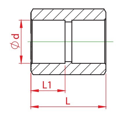 Mufa teava PPR alb, Ø 25 mm, PN25