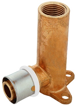 Carcasa sanitara lunga cu racord prin presare multistrat HERZ 16×2 – Rp1/2" FI