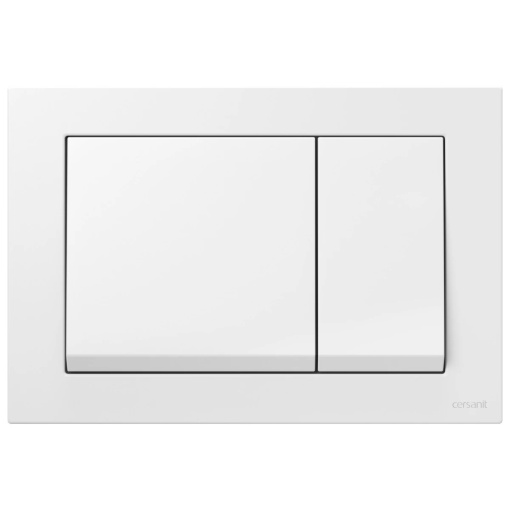 Clapeta actionare rezervor WC incastrat, Cersanit Enter K97-516, Alb, 22 x 15 x 1.65 cm