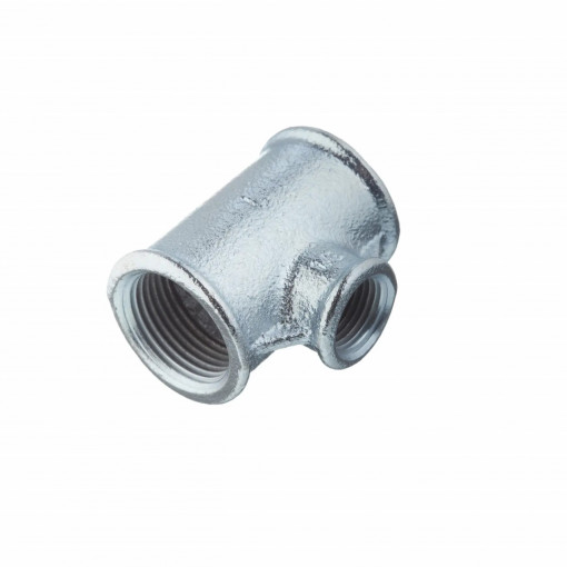Teu redus zincat FFF Ø 2 1/2"- 3/4 "- 2 1/2"