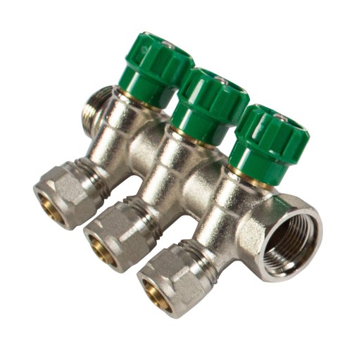 Distribuitor pentru ACM, 3 cai, KOPH, alama 3/4"