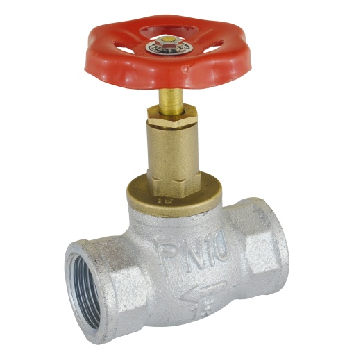 Robinet de trecere din fonta cu filet interior, presiune 10 bar, 1 1/2", Ferro