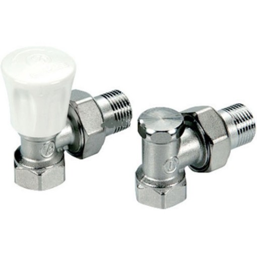 Set robinet tur/retur pentru calorifer Giacomini R705K, 1/2"