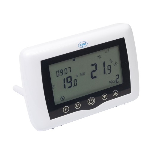 Termostat inteligent PNI CT36 PRO fara fir, WiFi 2.4GHz, control prin Internet APP TuyaSmart, regim iarna-vara, pentru centrale termice