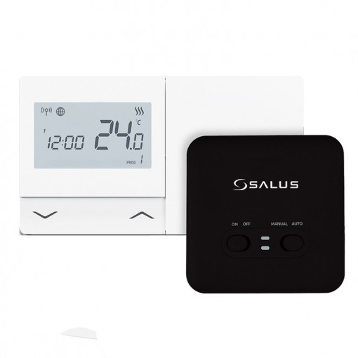Termostat inteligent Salus 901WIFI, wireless, cu Wi-Fi, control prin Internet, pentru centrale termice