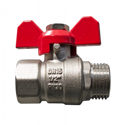 Robinet drept KOPH, nr.1 FI-FE Ø1/2", maner fluture