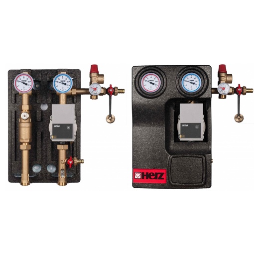 Grup pompare Pumpfix Solar HERZ 1 FE – 3/4 FI, DN 20, cu pompa