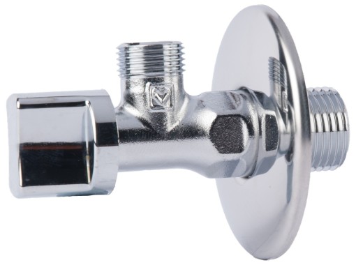 Robinet coltar cu bila HERZ, FE 1/2" - FE 3/8", PN 16, pentru apa cu sfera sub lavoar