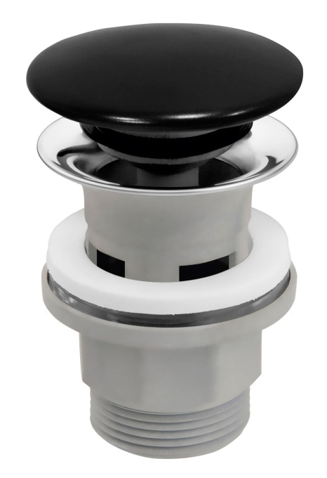 Ventil click-clack cu dop ceramic negru 1 1/4”, Ferro