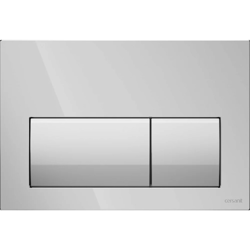 Clapeta actionare rezervor WC incastrat, Cersanit Presto II, K97-517, Crom Lucios, 15 x 22 x 0.9 cm