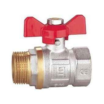 Robinet sfera tip fluture, pentru apa, 1" RM-DMF11A, filet interior-exterior, Everline