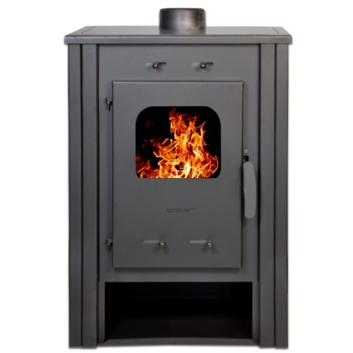 Soba pe lemn Termax Haiduc, 7.02 kW, randament 85.74%, 45 m², Rosu