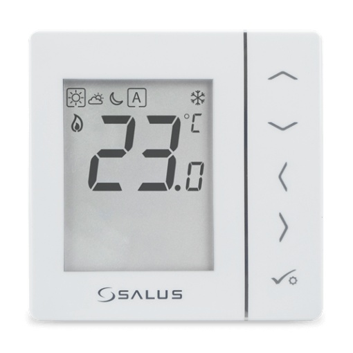 Termostat neprogramabil pentru doza Salus VS35W, 86 x 86 x 42 mm