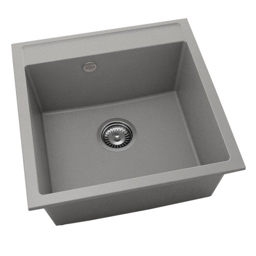 Chiuveta bucatarie cu o cuva FAT, marmura compozita, FATGRANIT, 51 x 51 cm