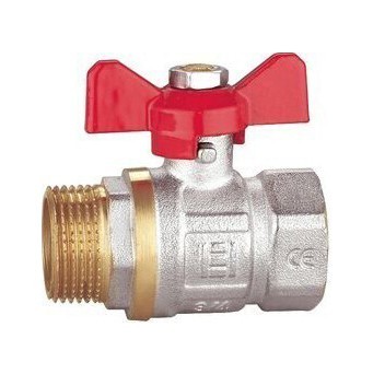 Robinet sfera tip fluture, pentru apa, 1/2" RM-DMF12A, filet interior-exterior, Everline
