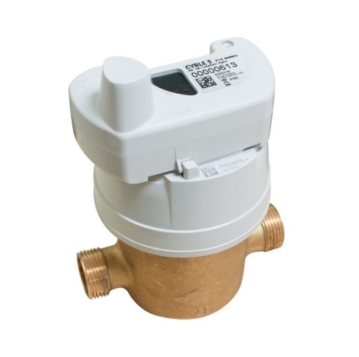 Apometru apa rece monojet, Flodis DN15, Q3. 2.5 mc/h, R160, LN 170 mm, echipat cu modul radio Cyble AnyQuest Enhanced pentru transmitere la distanta, aprobare de model M.I.D., set de racorduri incluse