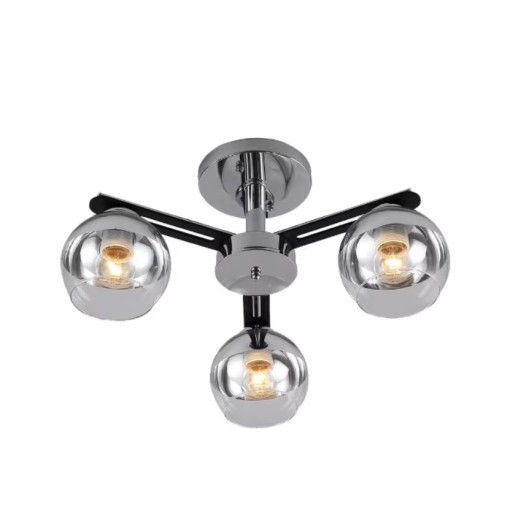 Lustra Quark cu 3 surse de iluminat, E27, IP20, model 06542/3, Chrome