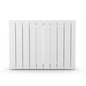 Calorifer (radiator) electric din aluminiu, Fondital eBlitz Soft, 795/577 mm, 9 elementi, 1500 W - Img 2