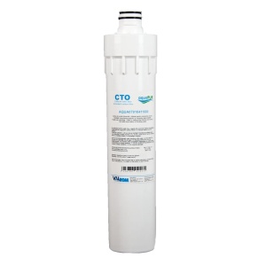 Cartus filtrare apa Aquapur AQUA07010411000, carbune activ bloc, pentru sistem filtrare, retine impuritati mecanice, susbstante, organice, clor, 0.13 l/min, 1 micron