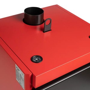 Centrala pe lemn/carbune KOPH Panzzer 30 kW/35 kW cu regulator de tiraj inclus, Ø 130 mm, volum manta apa 70 litri