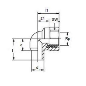 Cot teava PPR, Ø 63 mm, 90 grade, PN25, verde - Img 2