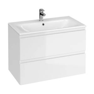 Dulap cu lavoar Moduo, cu sertare, 80, S801-316-DSM, alb