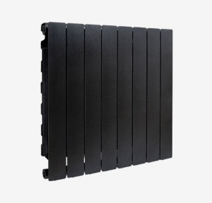 Element FONDITAL Blitz Super B4 din aluminiu 600 mm, putere termica W/elem. (ΔT 50) - 143.5 W, Hammered Black