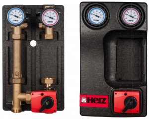 Grup pompare Pumpfix Mix HERZ, DN 25, kvs 6,3 mc/h, fara pompa, 1451145