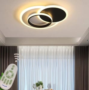 Lustra LED cu telecomanda, WIFI 2.4G, lumina/rece/calda/neutra intensitate reglabila - Img 2