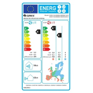 Pachet aparat aer conditionat Gree Bora A4 Silver 12000 BTU, GWH12AABXB-K6DNA4A , Incalzire si Racire, Clasa A++, Wi-Fi, Kit de instalare inclus, Suporti si Cleanex Clima Pack curatare si igienizare - Img 6