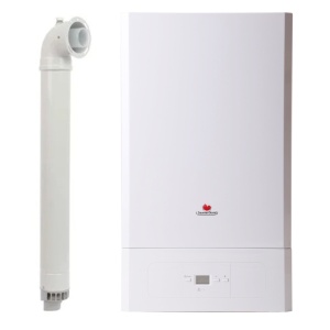 Pachet apartament cu 1 camera, Centrala termica pe gaz in condensare Saunier Duval Semiatek Condens 24 kW, Calorifere, Termostat inteligent, Set robineti tur/retur, Kit evacuare inclus si Kit complet armaturi montaj - Img 2