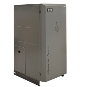 Pachet centrala cu peleti Lafat Compact 25 kW, 170 mp, buncar peleti 75 kg, volum apa 60 litri, diametru cos fum ⌀80 mm, vas expansiune si pompa recirculare incluse - Img 5