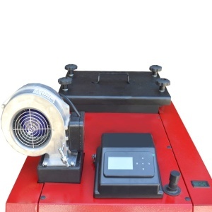 Pachet centrala pe lemn/carbune Termax Polar 30 kW cu ventilator si automatizare, 180 m², Ø cos fum 180 mm, volum manta apa 100 litri, grosime focar 6 mm, randament 86%, Calorifere, Pompe recirculare, Vas expansiune - Img 7