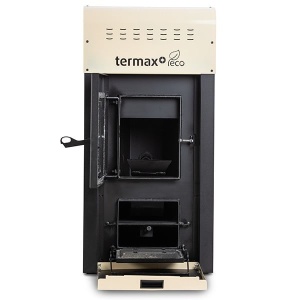 Termosemineu cu peleti Termax Kamin ECO 25 kW, pompa de reciculare si vas expansiune inclus