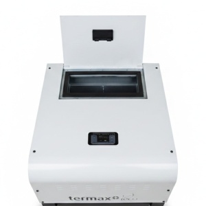Pachet economic - Termosemineu pe peleti Termax Kamin ECO, 25 kW, 160 mp, buncar peleti 45 kg, diametru cos fum ⌀80 mm, vas expansiune si pompa recirculare incluse, Alb + Termostat KOPH 303RF + Aspirator cenusa 1000W + Cos fum inox de interior ⌀80 mm - Img 7