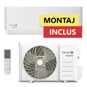 Pachet Montaj Inclus - Aparat de aer conditionat Yamato Avanti YW18T3N Inverter 18.000 BTU, Clasa A++/A+, Wi-Fi incorporat (valabil pentru NEAMT, IASI si BARLAD)