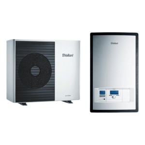 Pachet pompa de caldura aer-apa Vaillant 7 kW, Unitate exterioara pompa de caldura aer-apa, Vaillant, aroTHERM VWL 75/5 AS + Unitate interna - Vaillant VWL 77/5 IS