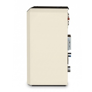 Pachet Smart Control - Termosemineu cu peleti Termax Kamin ECO, 30 kW, 220 mp, volum apa 49 litri, diametru cos fum ⌀80 mm, vas expansiune si pompa recirculare incluse + Termostat inteligent KOPH I302 WiFi + Aspirator cenusa 1000W + Stabilizator tensiune