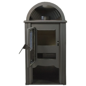 Pachet soba pe lemn Termax Aurora, 8.45 kW, randament 80.36%, 55 m², Rosu, set accesorii, aspirator cenusa si suport lemne foc metalic Termax M - Img 8