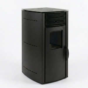 Pachet soba pe peleti KOPH PD 10 kW, cu aer cald, buncar peleti 12 kg, 60 mp, Negru - Img 5