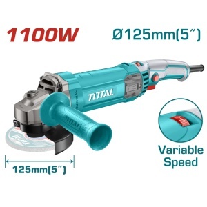 Polizor unghiular Total, 1100 W, diametru disc 125 mm