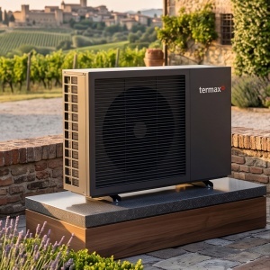 Pompa de caldura monobloc Termax 8 kW, Aer-Apa, Monofazica, Incalzire si Racire, R290, A+++ - Img 2