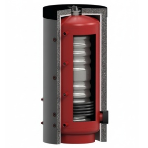 Puffer/Rezervor acumulare "tank-in-tank" KOPH VTA1 SOLAR PLUS cu o serpentina, 1000 litri / 200 litri, INOX, grosime tabla 3 mm, clasa energetica C