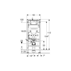 Rezervor wc cu cadru incastrat Geberit Duofix Sigma UP320 sistem de fixare si set izolare fonica - Img 2
