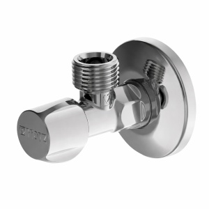 Robinet coltar cu ventil HERZ, FE 1/2" - FE 3/4", pentru apa potabila