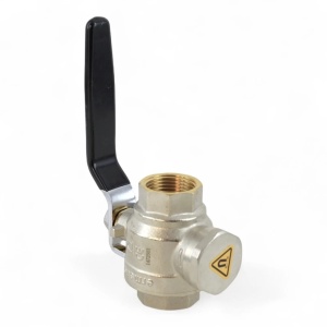 Robinet cu bila Ermetiq, filtru sita si magnet, 3 in 1, 3/4", PN40, alama - Img 2