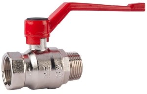 Robinet cu bila HERZ, FI-FE Ø 1/2" nr. 1, PN25, actionare maneta