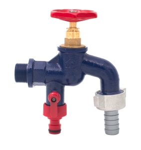 Robinet fonta dublu serviciu cu doua iesiri 3/4", Everpro, ION-RA34D - Img 1